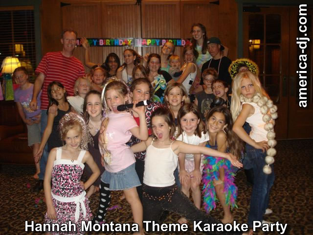 HANNAH MONTANA THEMED KARAOKE PARTY