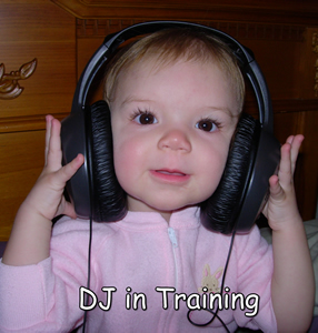 Our little DJ in training